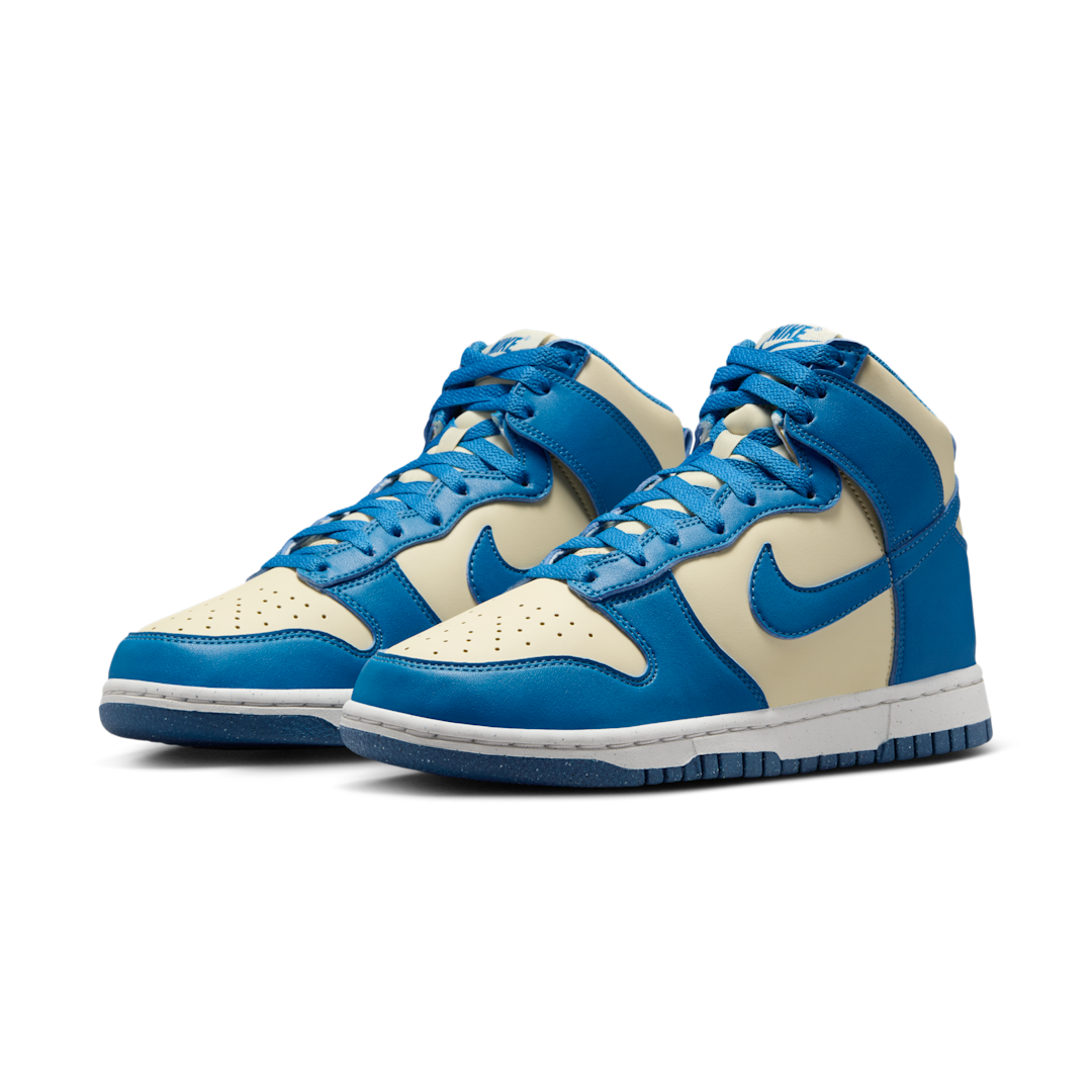 Overkicks - Nike Dunk High Next Nature Light Khaki Star Blue (FV5960-201) - vista trasera