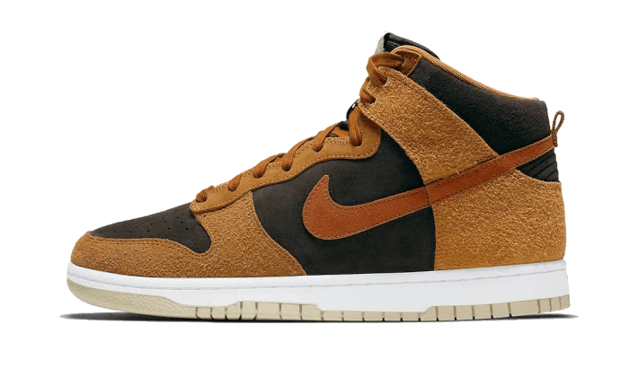 Overkicks - Nike Dunk High PRM Dark Russet (DD1401-200) - vista lateral