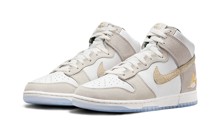 Overkicks - Nike Dunk High Premium San Francisco Chinatown Gold Mountain (FD0776-100) - vista trasera