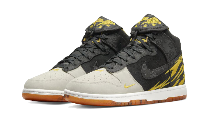 Overkicks - Nike Dunk High Retro PRM Year of the Tiger (DQ4978-001) - vista trasera
