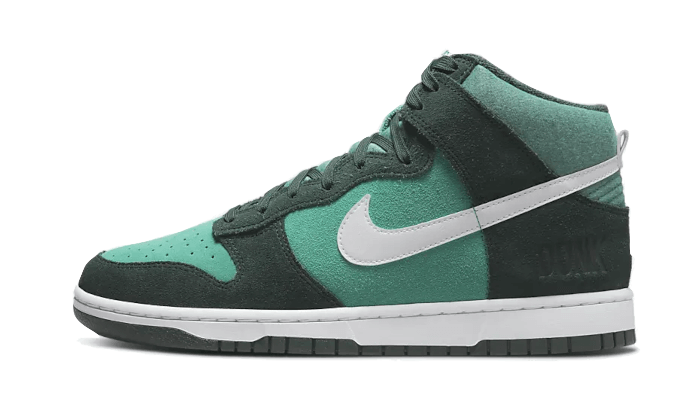Overkicks - Nike Dunk High Retro SE Athletic Club Pro Green (DJ6152-300) - vista lateral