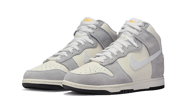 Overkicks - Nike Dunk High Retro Sail Pure Platinum Black White (DZ4515-100) - imagen 2