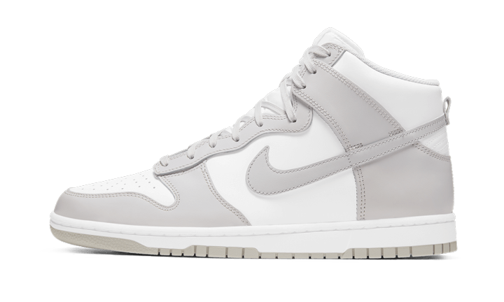 Overkicks - Nike Dunk High Retro White Vast Grey (DD1399-100) - vista lateral
