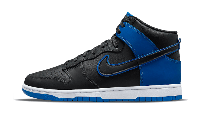 Overkicks - Nike Dunk High SE Camo Black Royal (DD3359-001) - vista lateral