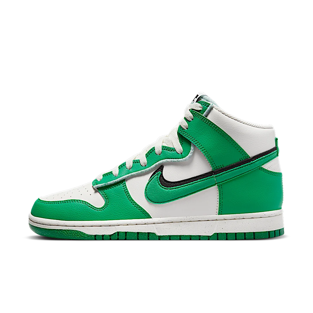 Overkicks - Nike Dunk High SE Stadium Green (DO9775-001) - vista lateral
