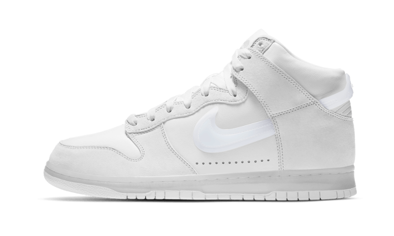 Overkicks - Nike Dunk High Slam Jam White Pure Platinum (DA1639-100) - vista lateral