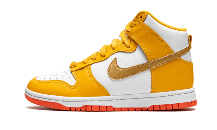 Overkicks - Nike Dunk High University Gold (DQ4691-700) - vista lateral