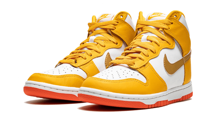 Overkicks - Nike Dunk High University Gold (DQ4691-700) - vista trasera