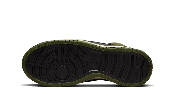 Overkicks - Nike Dunk High Up Medium Olive Black Velvet Brown Wolf Grey (DH3718-200) - par completo