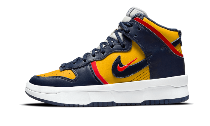 Overkicks - Nike Dunk High Up Michigan (DH3718-701) - vista lateral
