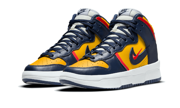 Overkicks - Nike Dunk High Up Michigan (DH3718-701) - vista trasera