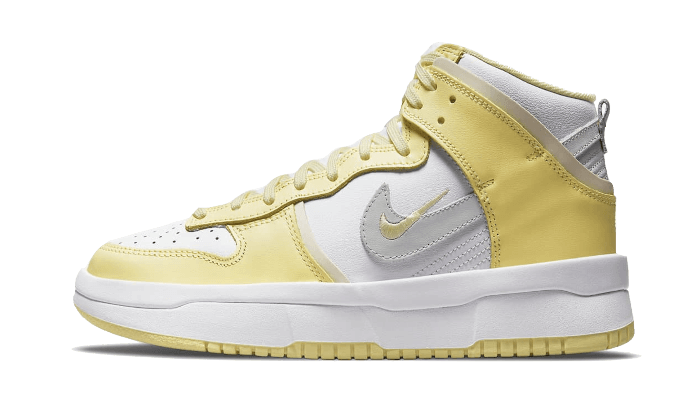 Overkicks - Nike Dunk High Up Rebel Lemon Yellow (DH3718-105) - vista lateral