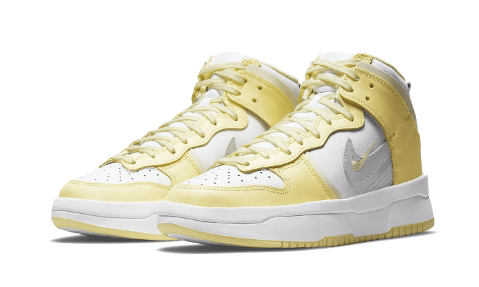 Overkicks - Nike Dunk High Up Rebel Lemon Yellow (DH3718-105) - vista trasera