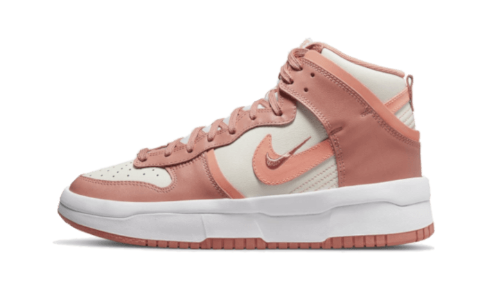 Overkicks - Nike Dunk High Up Sail Light Madder Root (DH3718-107) - vista lateral