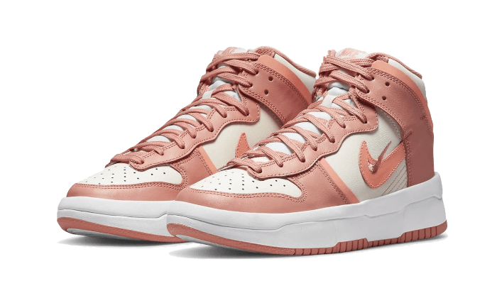 Overkicks - Nike Dunk High Up Sail Light Madder Root (DH3718-107) - vista trasera