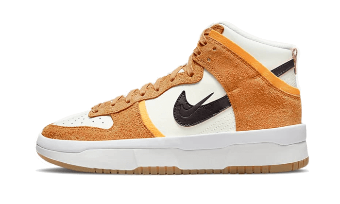 Overkicks - Nike Dunk High Up Sail Sunset Pink Glaze Rush Maroon (DO6722-100) - vista lateral