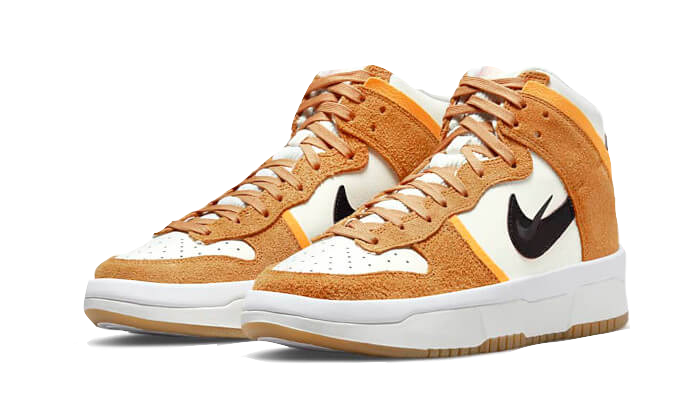 Overkicks - Nike Dunk High Up Sail Sunset Pink Glaze Rush Maroon (DO6722-100) - vista trasera