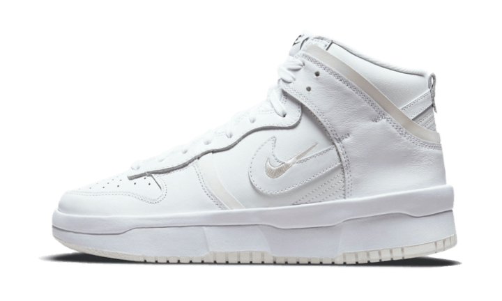 Overkicks - Nike Dunk High Up Summit White Sail (DH3718-100) - vista lateral
