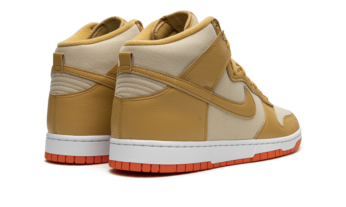 Overkicks - Nike Dunk High Wheat Gold Safety Orange (DV7215-700) - par completo