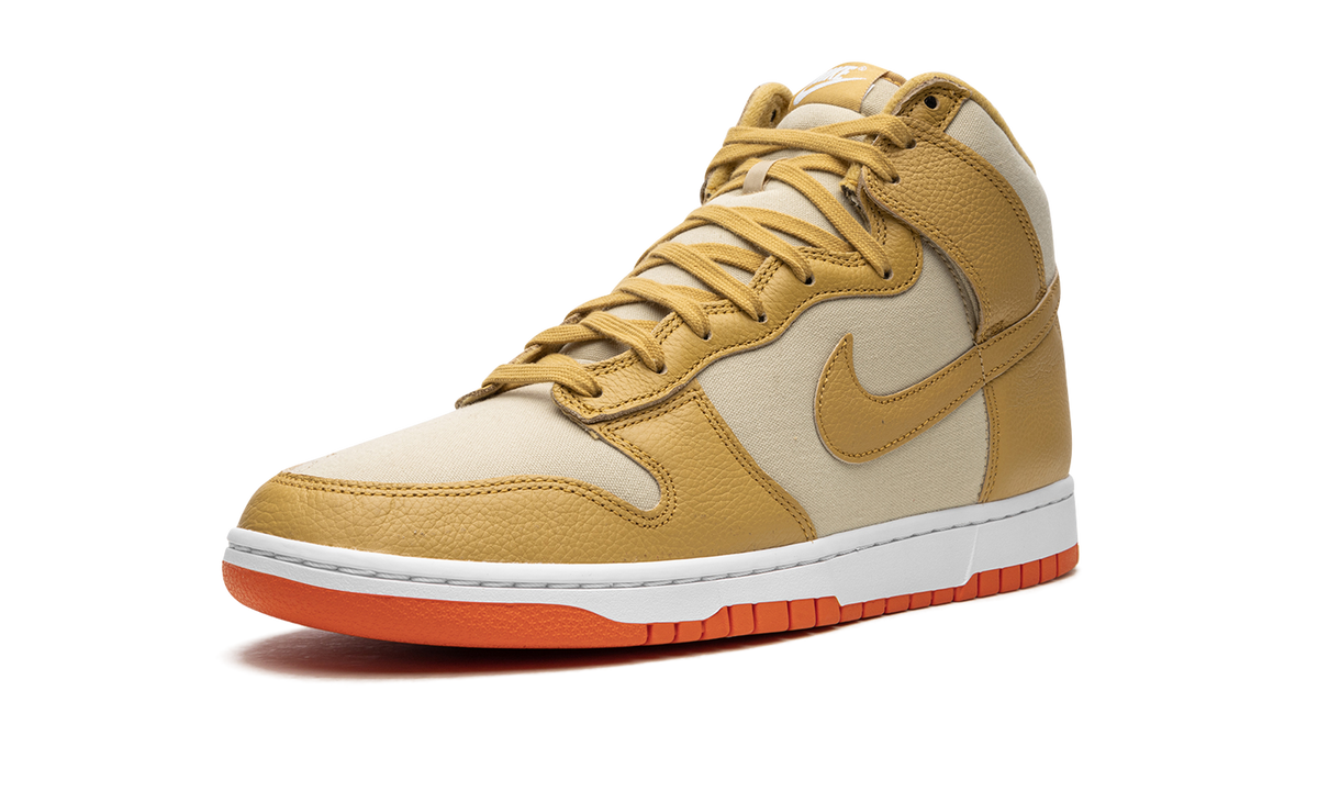Overkicks - Nike Dunk High Wheat Gold Safety Orange (DV7215-700) - detalle suela