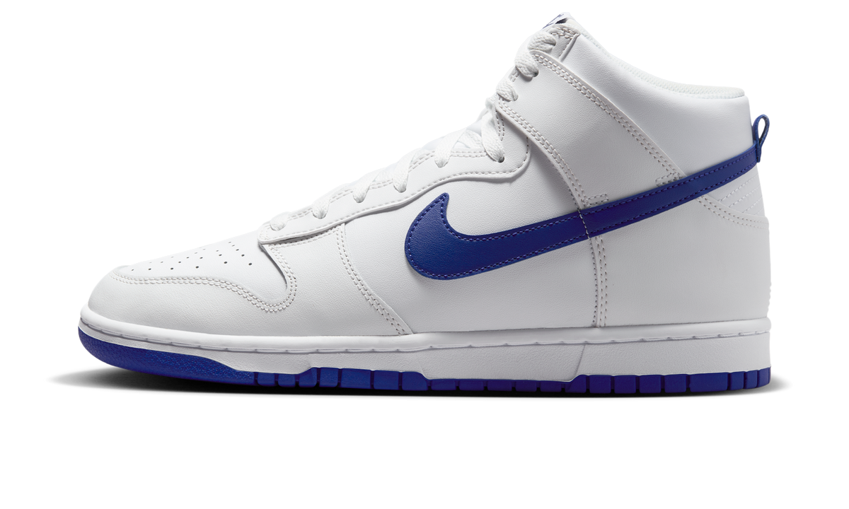 Overkicks - Nike Dunk High White Concord (DV0828-101) - vista lateral