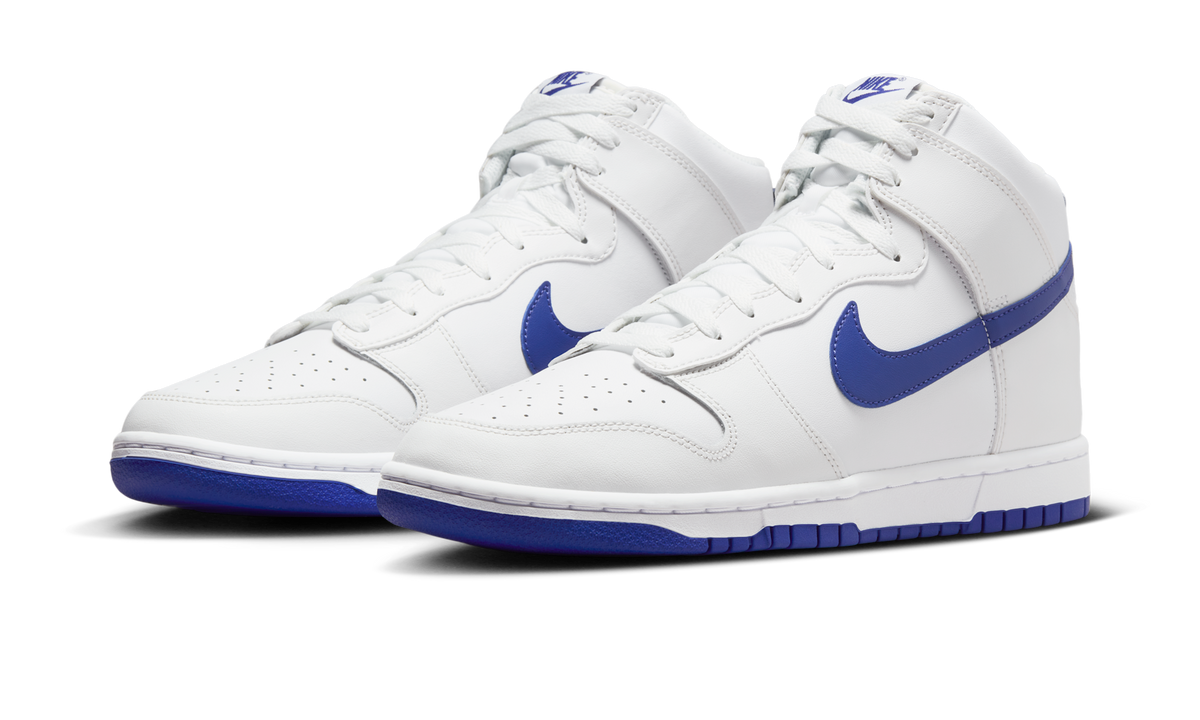 Overkicks - Nike Dunk High White Concord (DV0828-101) - vista trasera