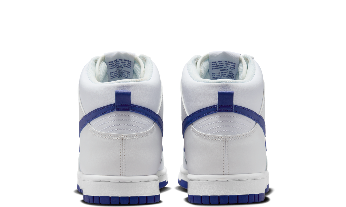 Overkicks - Nike Dunk High White Concord (DV0828-101) - detalle talón