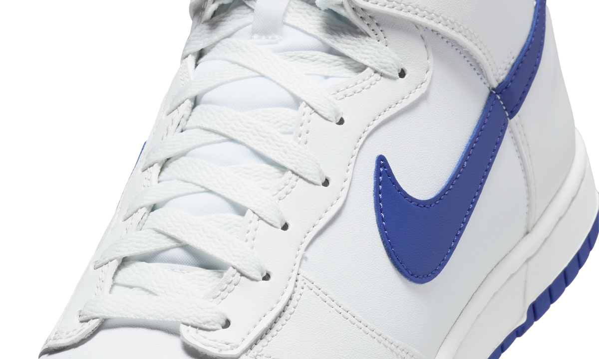 Overkicks - Nike Dunk High White Concord (DV0828-101) - detalle lateral interior