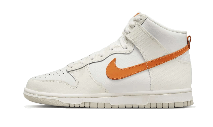 Overkicks - Nike Dunk High White Magma Orange (DV6986-100) - vista lateral
