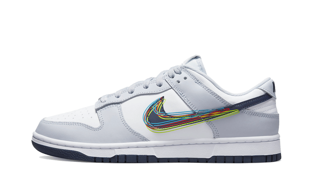 Overkicks - Nike Dunk Low 3D Swoosh (DV6482-100) - vista lateral
