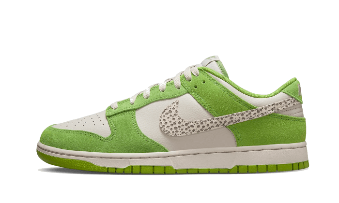 Overkicks - Nike Dunk Low AS Safari Swoosh Chlorophyll (DR0156-300) - vista lateral