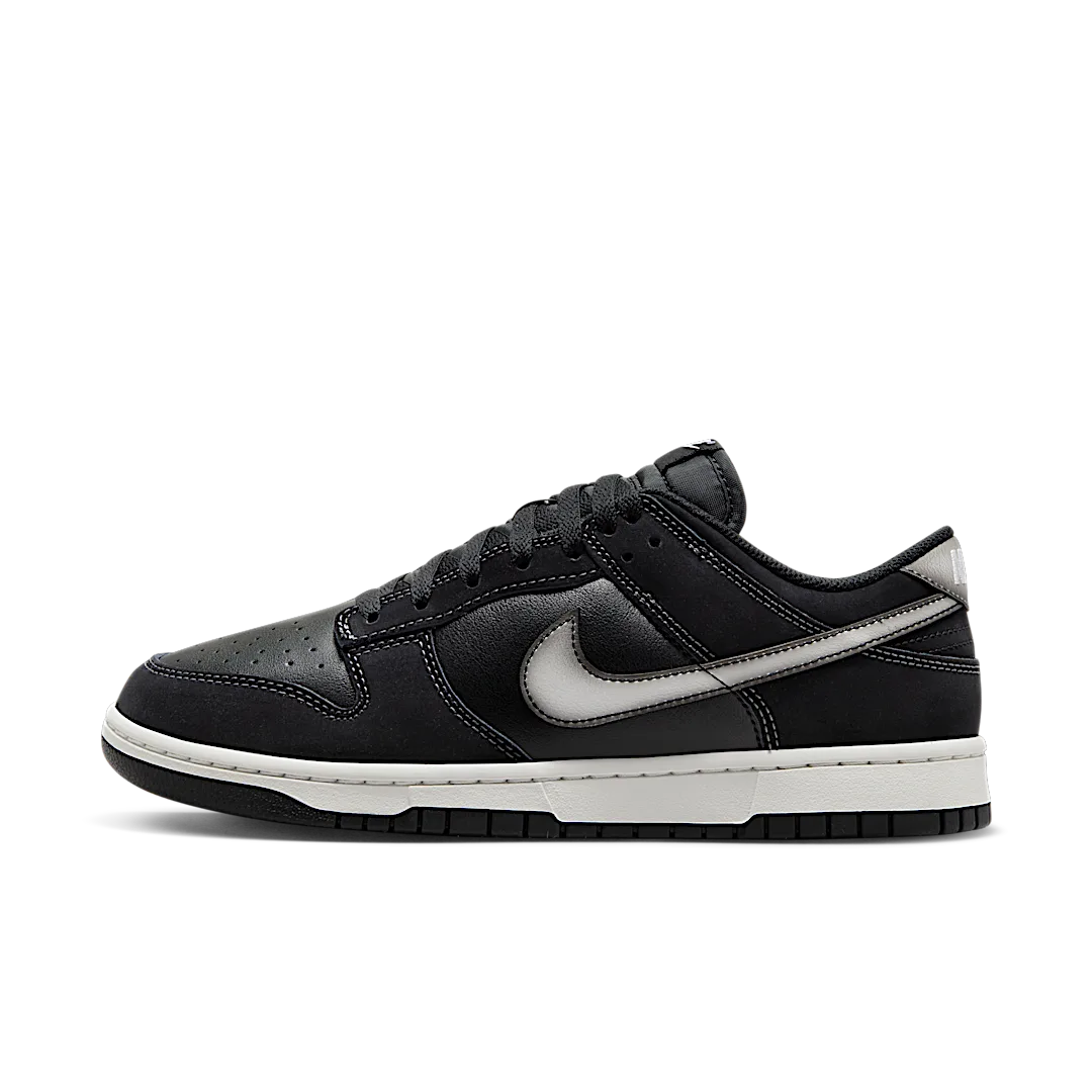 Overkicks - Nike Dunk Low Airbrush Swoosh Black (FD6923-001) - vista lateral