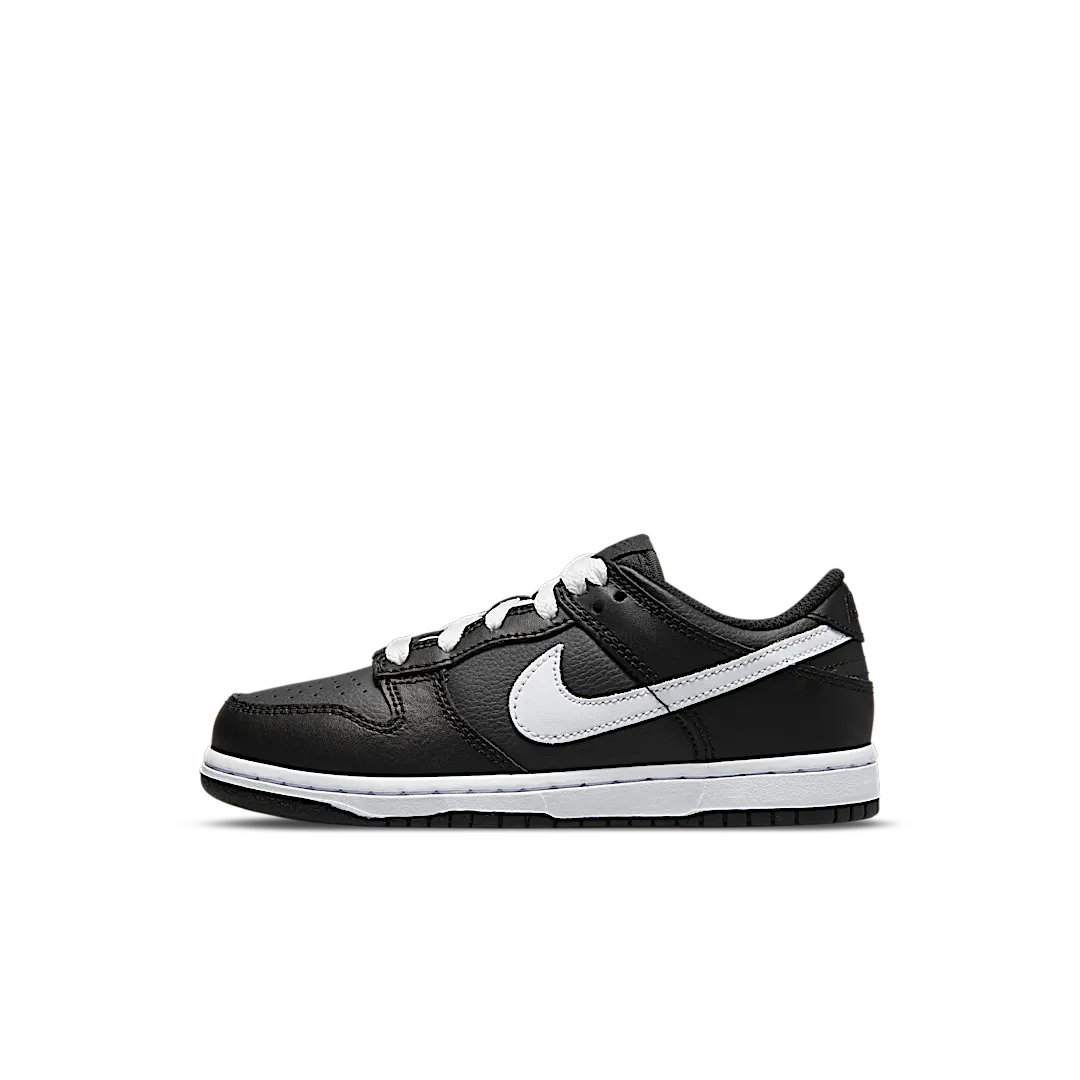 Overkicks - Nike Dunk Low Black White (2022) (PS) (DH9756-002) - vista lateral
