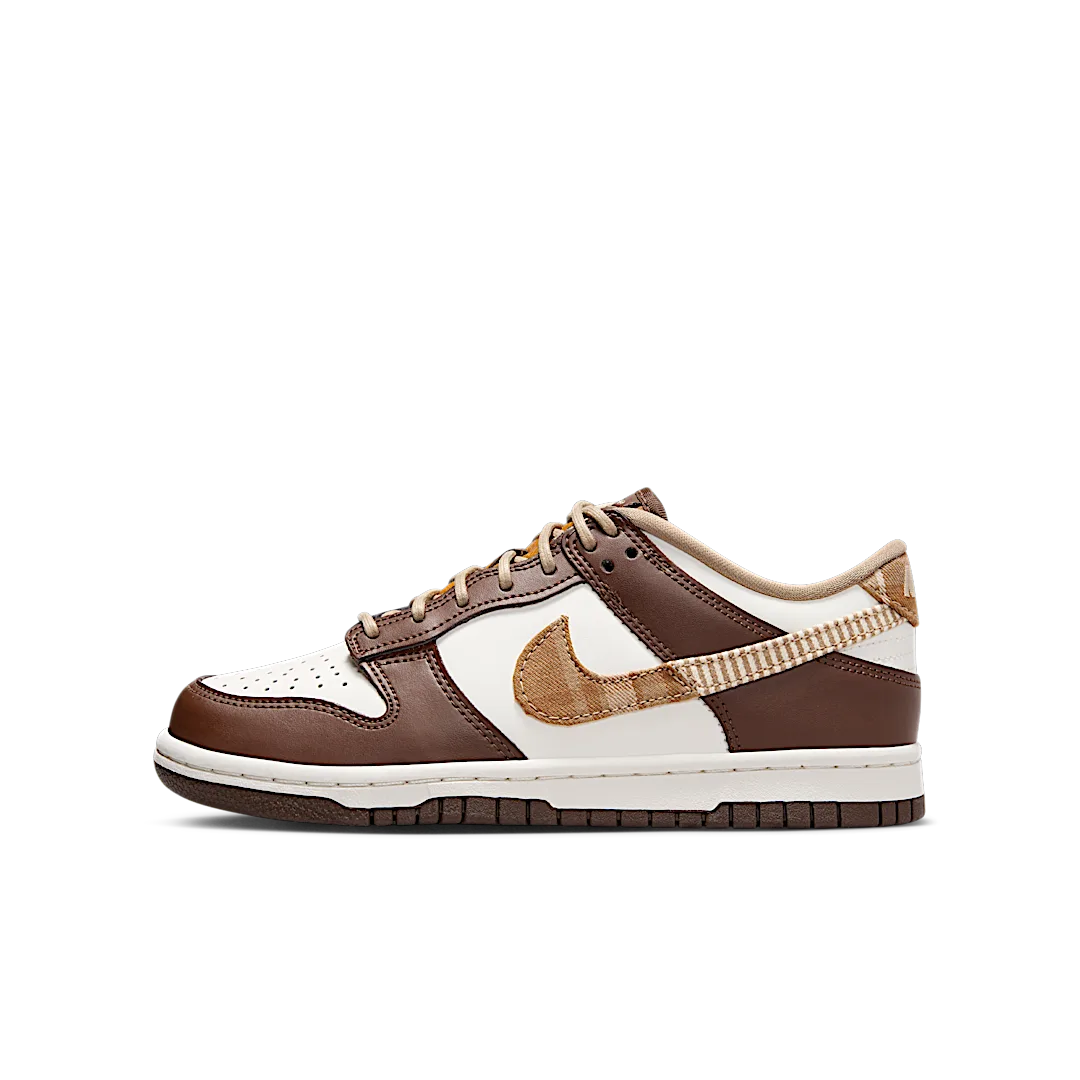 Overkicks - Nike Dunk Low Brown Plaid (FV3653-191) - vista lateral