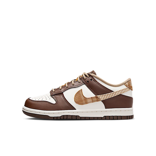Overkicks - Nike Dunk Low Brown Plaid (FV3653-191) - vista lateral