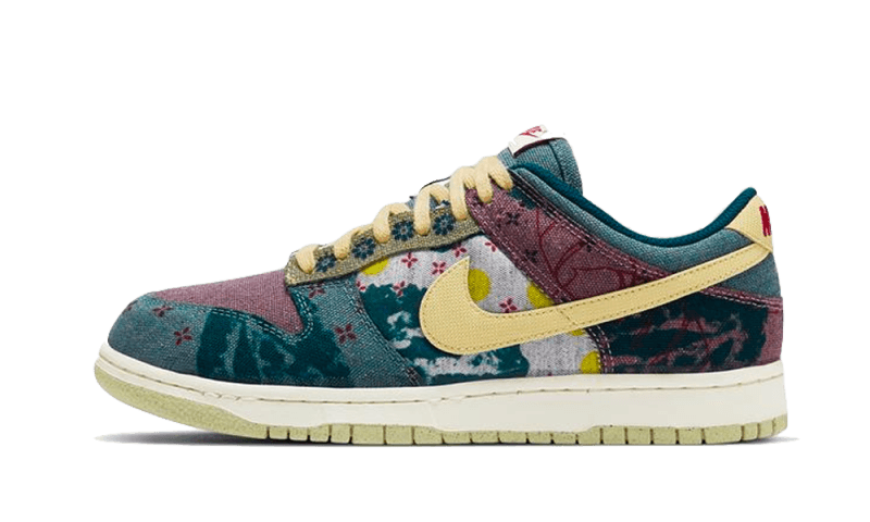 Overkicks - Nike Dunk Low Community Garden (CZ9747-900) - vista lateral