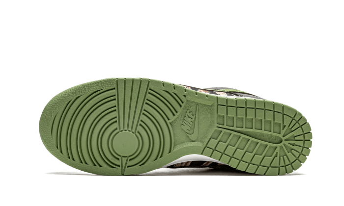 Overkicks - Nike Dunk Low Crazy Camo (DH0957-001) - detalle suela