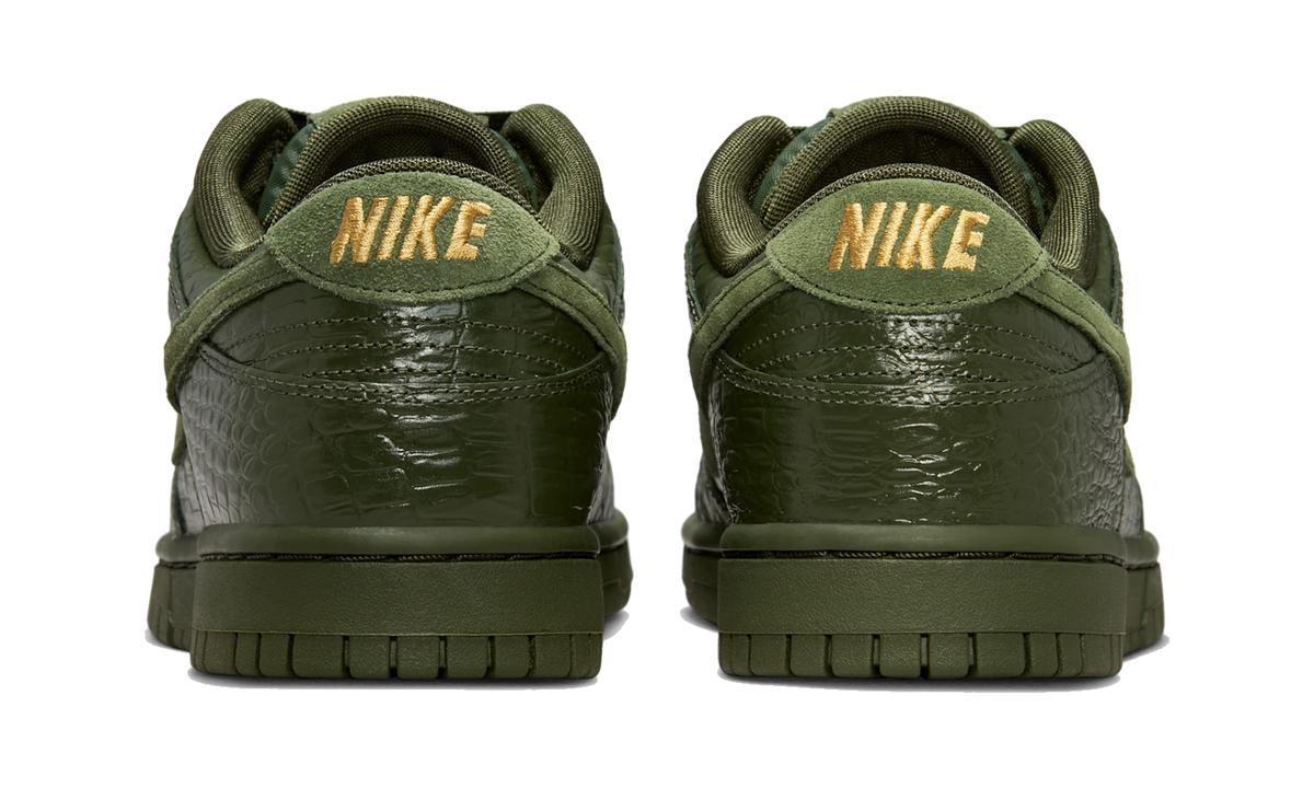 Overkicks - Nike Dunk Low Crocodile (HV4388-300) - detalle talón