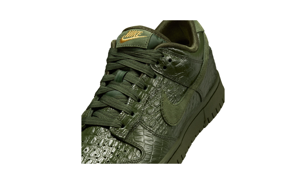 Overkicks - Nike Dunk Low Crocodile (HV4388-300) - detalle lateral interior