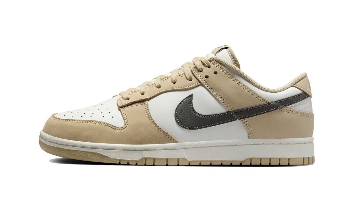 Overkicks - Nike Dunk Low Desert Khaki Medium Ash (IB3079-200) - vista lateral