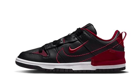 Overkicks - Nike Dunk Low Disrupt 2 Black Dark Beetroot (DV4024-003) - vista lateral