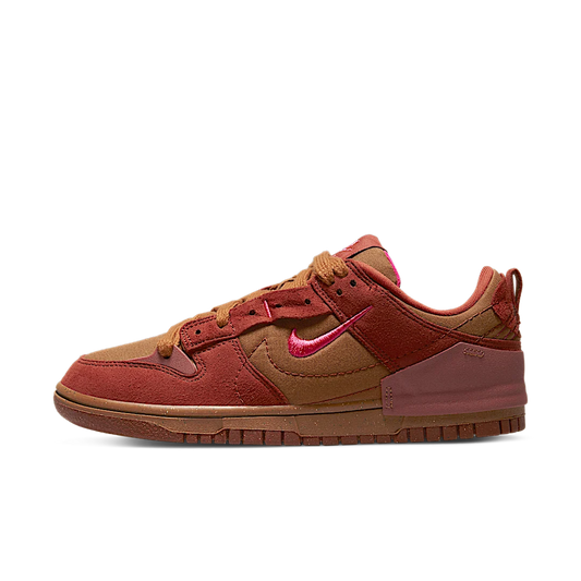 Overkicks - Nike Dunk Low Disrupt 2 Desert Bronze Pink Prime (DH4402-200) - vista lateral