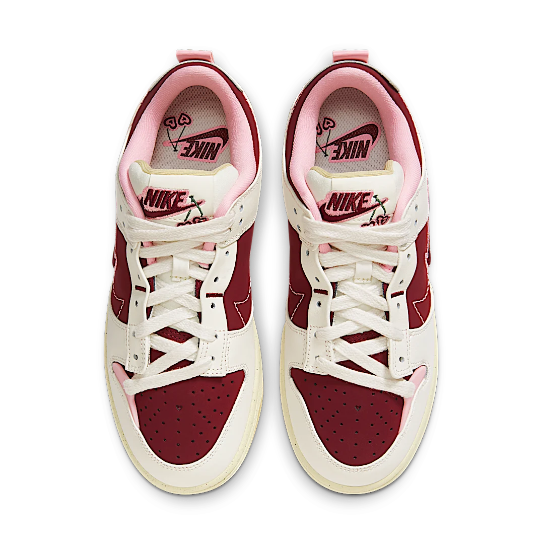 Overkicks - Nike Dunk Low Disrupt 2 Valentines Day (2023) (FD4617-667) - par completo
