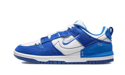 Overkicks - Nike Dunk Low Disrupt 2 White University Blue (DH4402-102) - vista lateral