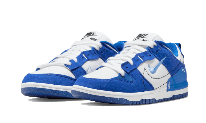 Overkicks - Nike Dunk Low Disrupt 2 White University Blue (DH4402-102) - vista trasera
