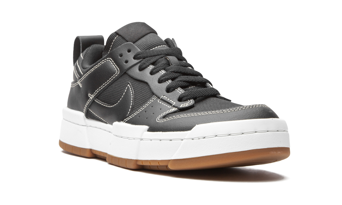 Overkicks - Nike Dunk Low Disrupt Black Gum (CK6654-002) - detalle lateral interior