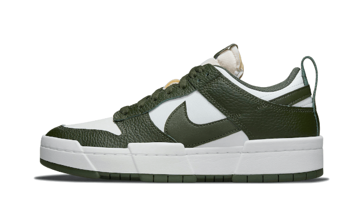 Overkicks - Nike Dunk Low Disrupt Dark Green White (DQ0869-100) - vista lateral