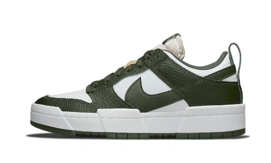 Overkicks - Nike Dunk Low Disrupt Dark Green White (DQ0869-100) - vista lateral