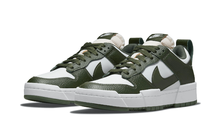 Overkicks - Nike Dunk Low Disrupt Dark Green White (DQ0869-100) - vista trasera