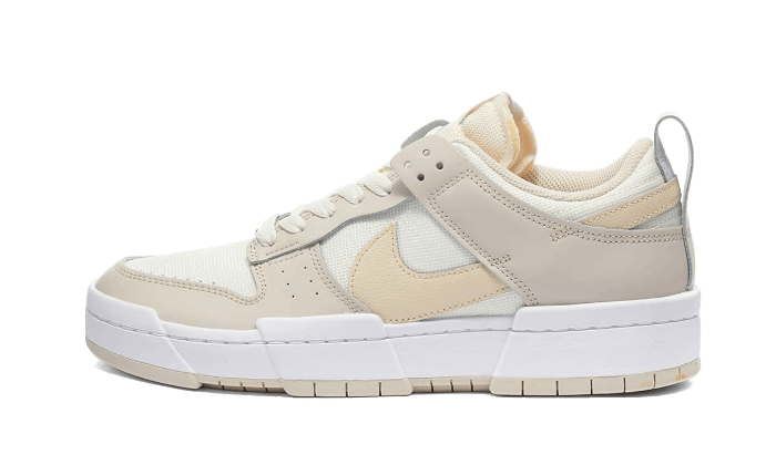 Overkicks - Nike Dunk Low Disrupt Sail Desert Sand (CK6654-103) - vista lateral